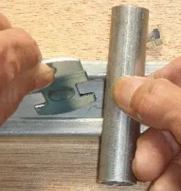 パイプセット状況の写真です。