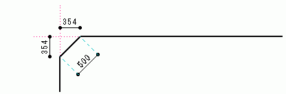 角面（辺寸法）