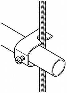 ネグロス電工(NEGUROSU)電線管支持金具吊りボルト・丸鋼用支持金具の施工例画像です。